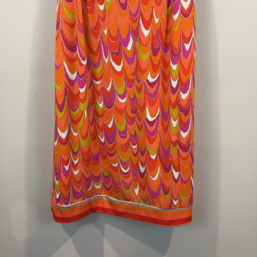 Trina Turk Vibrant Sleeveless Open Back Shift Dress Size 10 Resortwear - Picture 5 of 11